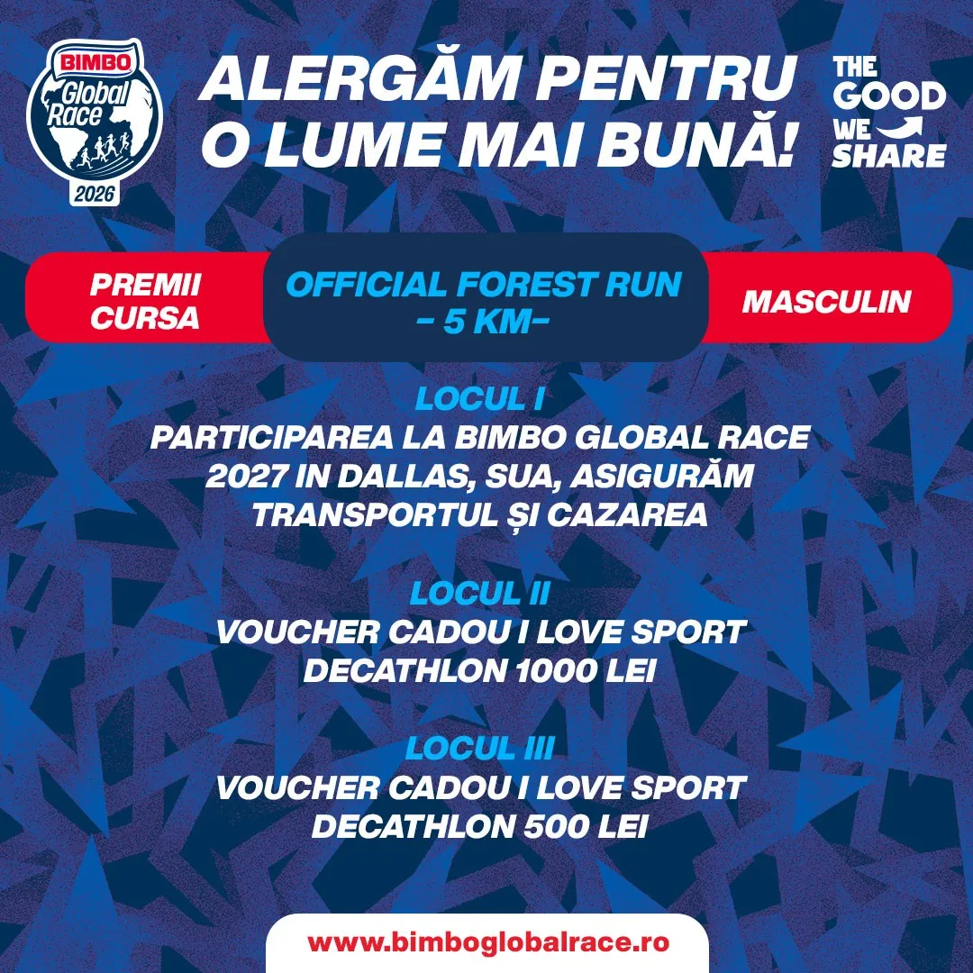 Bimbo Global Race Romania - Premii Masculin